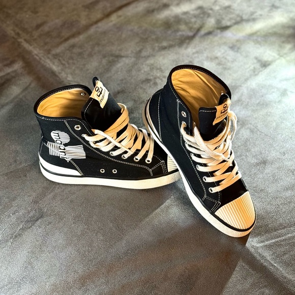 Isabel Marant Black Logo Sneakers Size 39 - Picture 1 of 6